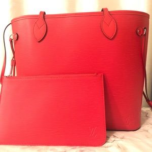 BRAND NEW - Louis Vuitton Neverfull MM Epi Red